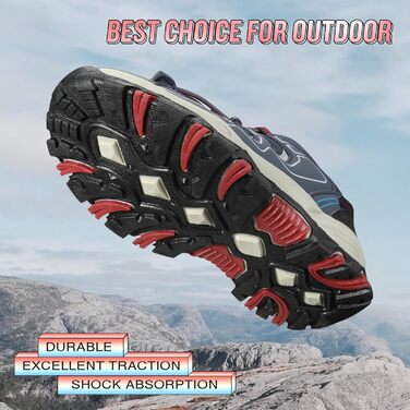 Дитячі кросівки UOVO для бігу та трекінгу, водонепроникні, розмір 27-40, кольори: блакитний, вишневий