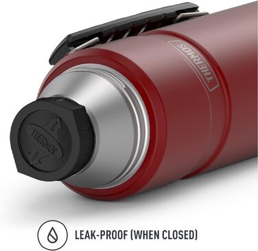 Термос-термобутилка THERMOS Stainless King 1,2 л, вакуумна, червона, нержавіюча сталь