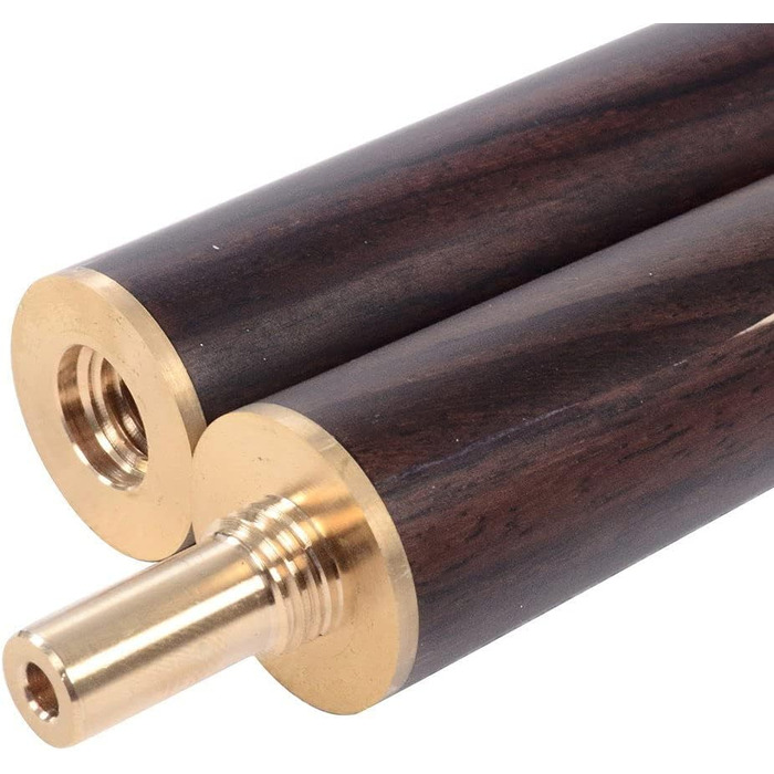 Біліардний кий CUESOLL класичний ручної роботи, 57 дюймів, 18 oz, з ручкою з рожевого дерева, з'єднання 3/4, телескопічне подовження з алюмінію, етикет з кожзаму, наконечник 9,5 мм, комплект київ для більярду (CSSC011) (CSSC013)