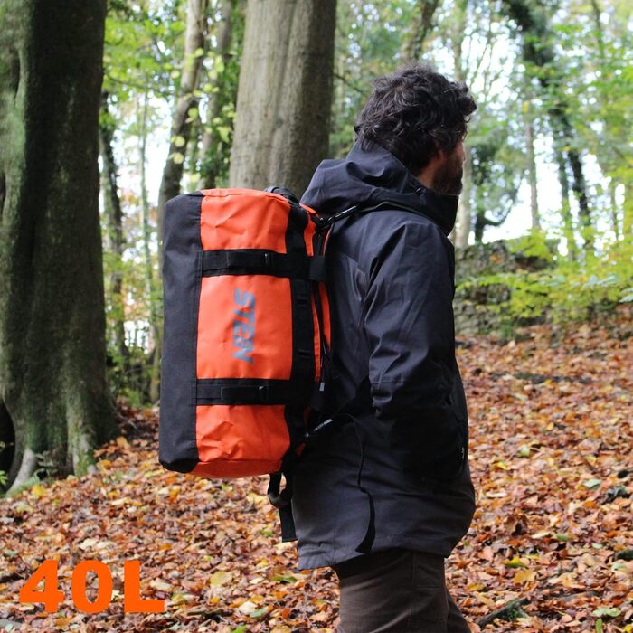 Водонепроникна сумка для подорожей 2 в 1 (рюкзак) STEIN Metro, ПВХ-тент, 40 л, синя