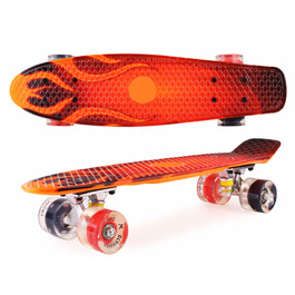 Скейтборд Aurora FB graffiti, 56x14,5 см, колеса 60 мм 82A, підшипники ABEC-7, до 100 кг