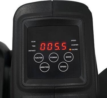 Міні еліптичний тренажер під стіл з пультом та дисплеєм, регульована швидкість, електричний, для дому, чорний+рожевий