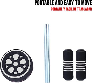 Набір для тренувань Calma Dragon 2 в 1: ролер для пресу та скакалка. Домашній фітнес-зал. Чорний колір