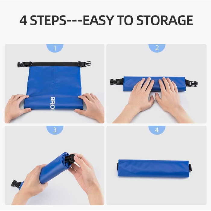 Водонепроникний мішок ROCKBROS Dry Bag для водного спорту, пляжу, плавання, каякінгу, рафтингу, вітрильного спорту (20 л, камуфляж)