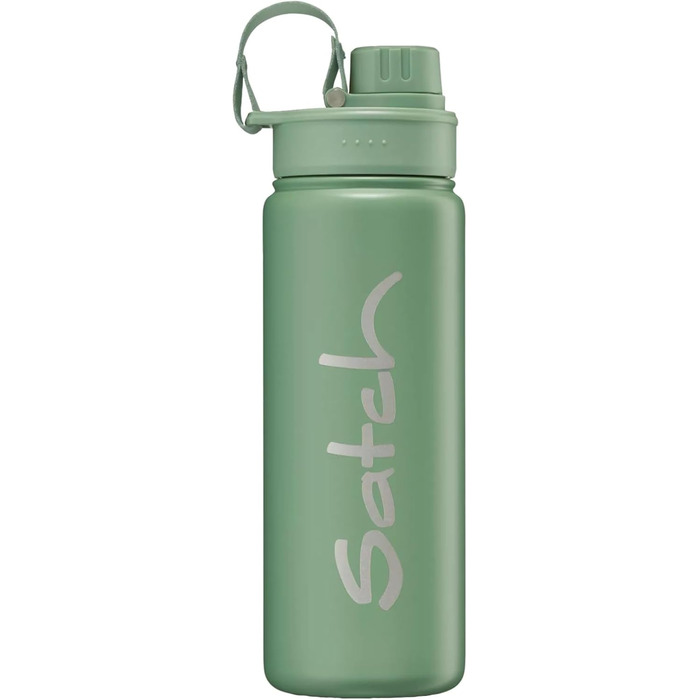 Пляшка для води satch з нержавіючої сталі 0,5 л, BPA-free, герметична, для газованих, гарячих та холодних напоїв, колір Nordic Jade Green (світло-зелена)