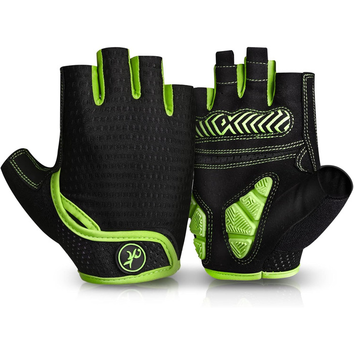 Велосипедні рукавички MOREOK для чоловіків та жінок, літні, безпальцеві, з гелевою вставкою, антиковзаючі, амортизуючі, для гірського велосипеда, шосе, даунхілу (Жовті, XXL)