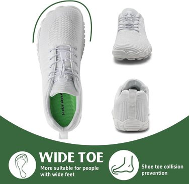 Чоботи для трейлраннінгу IceUnicorn: чоловічі та жіночі, широкі, з відділенням для пальців, унісекс, для плавання, пляжу та аквапарку (39 EU, 742weiß)