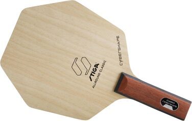Настільна ракетка STIGA Allround Classic Cybershape, 5-шарова, легка, для атакуючої гри, зручною прямою ручкою