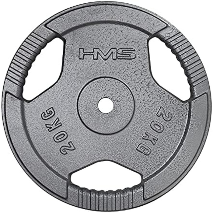 Диск для штанги HMS Hammertone 20 кг, металевий