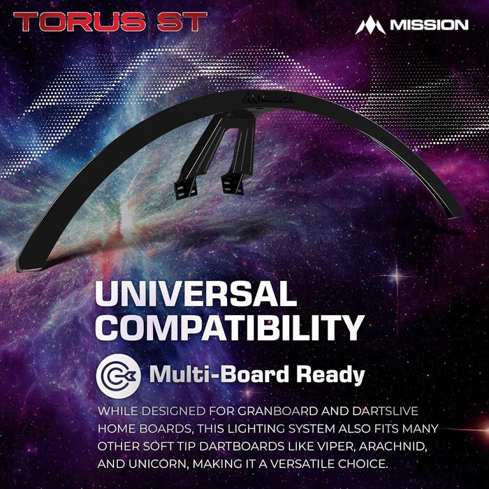Електронна мішень для дартсу Mission Torus ST з підсвіткою