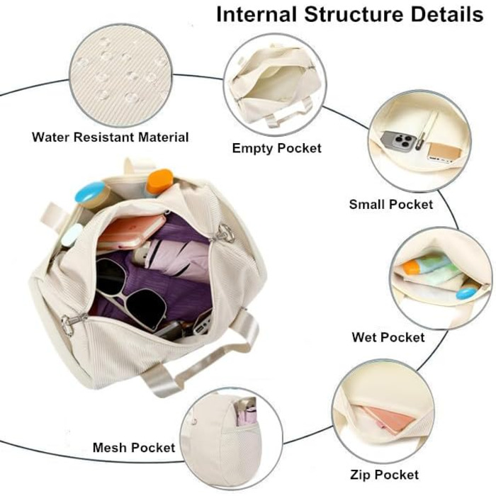 Сумка для балету для дівчаток, танцювальна сумка, дитяча спортивна сумка, сумочка для дівчаток (біла)