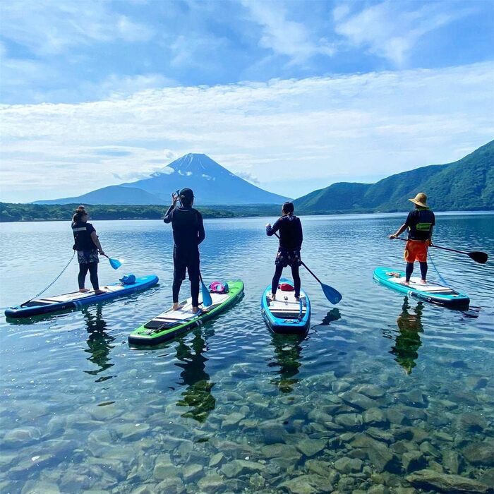 WOWSEA SUP дошка надувна гоночна 426/385 см, з кріпленням для екшн-камери, зелена - для змагань та відпочинку