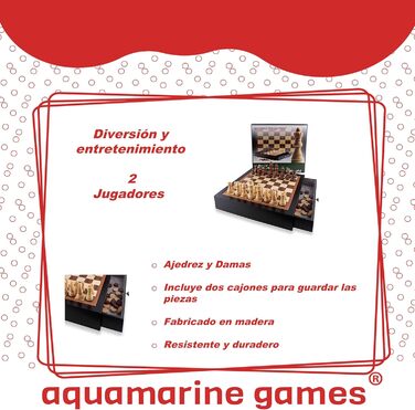 Настільна гра Шахи та Шашки дерев'яні, Schach und Dame, fd11555