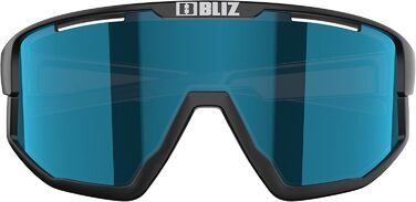 Спортивні окуляри Bliz Fusion, матові чорні, змінна накладка Jawbone, універсальний розмір