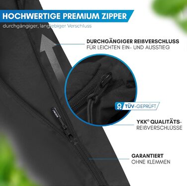 Спальний мішок NORDMUT® для подорожей: ультралегкий, з мікрофібри або бавовни, дихаючий, з кишенькою для подушки, сірий, поліестер