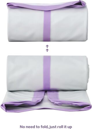 Гімнастичний килимок надувний Air Turn Track 3/4/5/6м, фіолетовий. Килимок для гімнастики, йоги, кемпінгу, тренувань вдома та на вулиці. Нековзний, водонепроникний.