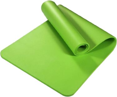 Спортивна килимок для фітнесу з ручкою, 183x61x15 см (зелений)