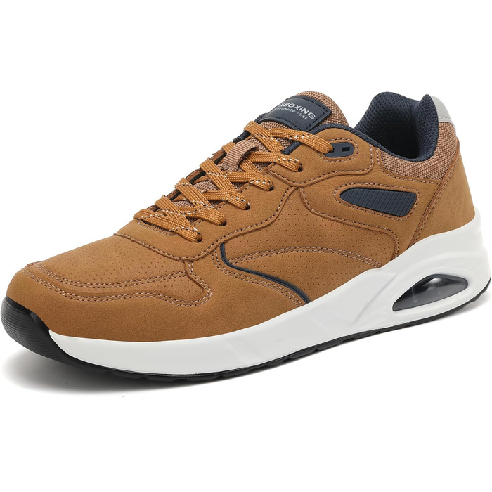 AX BOXING: Чоловічі кросівки/кеди. Легкі повсякденні, модні спортивні черевики з натуральної шкіри. Розміри 41-46 EU, колір коричневий. Розмір 45 EU