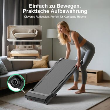 Walking Pad - компактний біговий тренажер для дому та офісу. Тиха, портативна бігова доріжка з регулюванням нахилу (5%)
