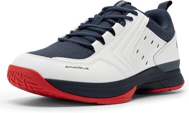 Тенісні кросівки FitVille для чоловіків, широкі, спортивні, дихаючі, для бадмінтону, фітнесу, зручні, снікерси, розмір 40-49, темно-синій, білий, X-широкі