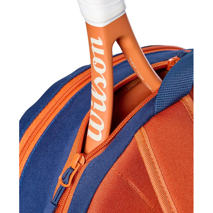 Рюкзак тенісний Wilson Roland-Garros Team Junior Navy/Clay для 2-х ракеток з відділенням для ноутбука та замком