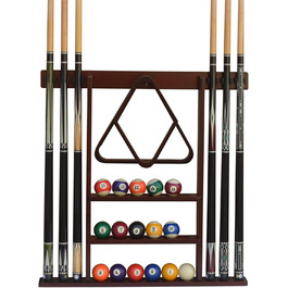 Підвіска для більярдної кулі Flintar Wand-Queue-Halter, з масивного твердого дерева, магонієве покриття, для настінної установки