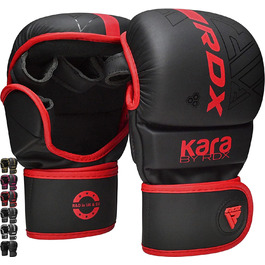 RDX MMA рукавички для єдиноборств, тренувань, спарингів, шкіра Maya Hide, червоні L-XL, для боксу, муай тай, кікбоксингу