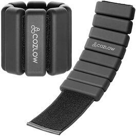 Гантелі для зап'ястя та кистей Cozlow (Чорні, набір 2 шт, 0.45 кг кожна)