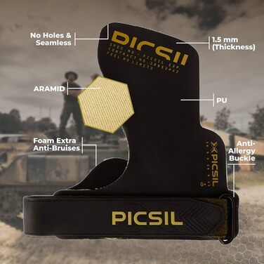 Тренувальні рукавички PICSIL Phoenix з магнезією та без, універсальний захист для кросфіту, гімнастики, боксу, важкої атлетики, унісекс