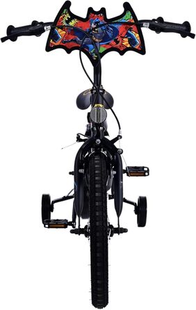 Дитячий велосипед Volare Batman 16 дюймів чорного кольору - безпека, комфорт та розваги!