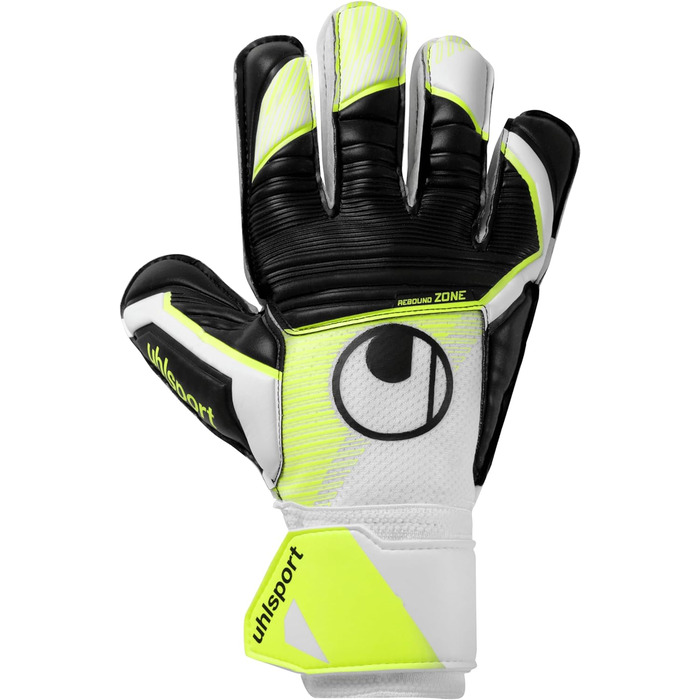 Воротарські рукавички Uhlsport Soft Advanced для дітей і дорослих, розмір 9, біло-жовто-чорні