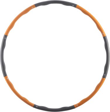Фітнес-обруч InnovaGoods O-Waist зі знімними сегментами, помаранчевий, універсальний розмір, піночне покриття для схуднення та тренувань