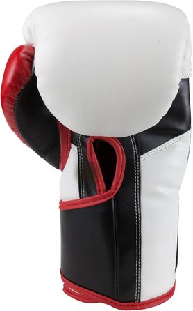 Боксерські рукавички Fightinc Extreme 12 Oz, білі/червоні/чорні, для боксу, кікбоксингу, муай-тай, MMA