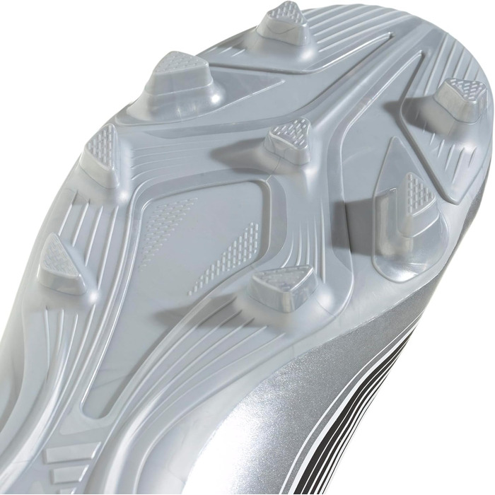 Футбольні бутси Adidas F50 Messi Club для гри на твердих та універсальних покриттях, розмір 43 1/3 EU, колір Cloud White/Lucid Red/Silver Metallic