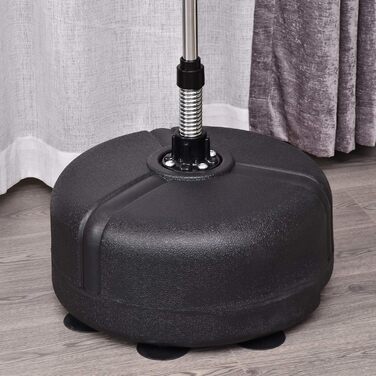 Боксерський мішок HOMCOM на стійці, регульована висота 136-154 см, з боксерськими рукавичками, для підлітків та дорослих, для фітнесу та зняття стресу, чорний + червоний