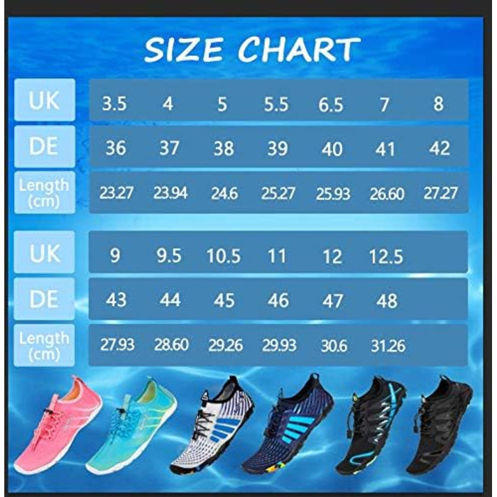 Водні шкарпетки для плавання та дайвінгу WateLves - унісекс, дихаючі, неслизькі, розмір 40 EU, білий/оранжевий