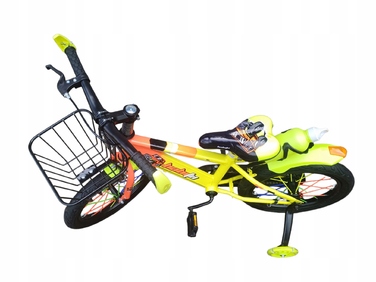 Дитячий велосипед 16 дюймів для хлопчика з кошиком, синій