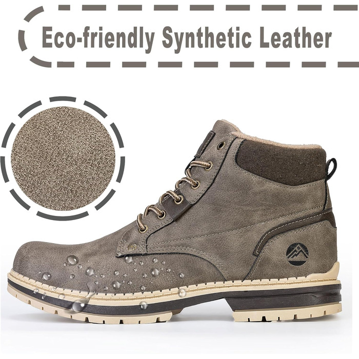 Чоловічі зимові черевики CC-Los з підкладкою, теплі, легкі, не слизькі, снігові черевики, розмір 40-48 EU, 46 EU, широкі, сірі 32