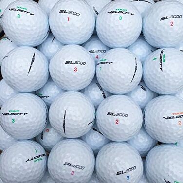 Преміальні гольф-м'ячі Wilson Mix 50 шт, AAAAA, білі, як нові (Lakeballs)