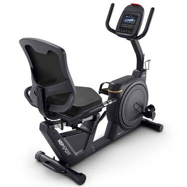 Горизонтальний велотренажер Hop-Sport HS-5000L Ranker чорно-золотистий