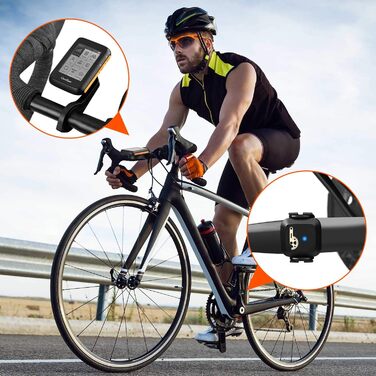 Велокомп'ютер COOSPO BC200 GPS Bluetooth 5.0 ANT+ з LCD екраном 2.4