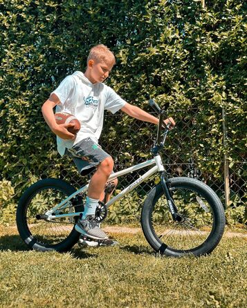 Дитячий BMX велосипед AVASTA Freestyle Rubato 20'' білий, для дітей від 5 років, для початківців, кілька кольорів