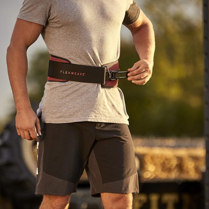 Пояс для пауерліфтингу Reebok Flexweave XL, червоний, 94-113 см