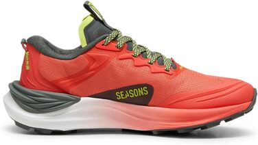 Жіночі бігові кросівки PUMA Electrify Nitro 3 Tr WNS для бігу по дорогах (37 EU, Active Red Mineral Gray Lime Pow)