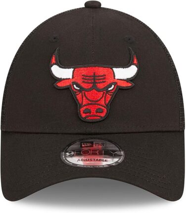 Кепка New Era Chicago Bulls NBA Home Field Black 9Forty Trucker Strapback - оригінальна кепка з логотипом команди