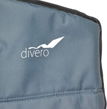 Складний стілець для риболовлі Divero Angelstuhl XL з підлокітниками та тримачем для напоїв, зелений або темно-синій