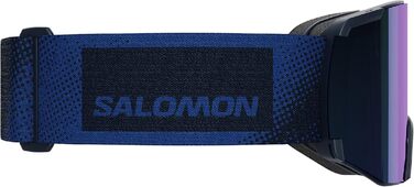 Окуляри Salomon S/View для лиж та сноуборду, унісекс, розширене поле зору, захист від запотівання та відблисків, сині, універсальний розмір