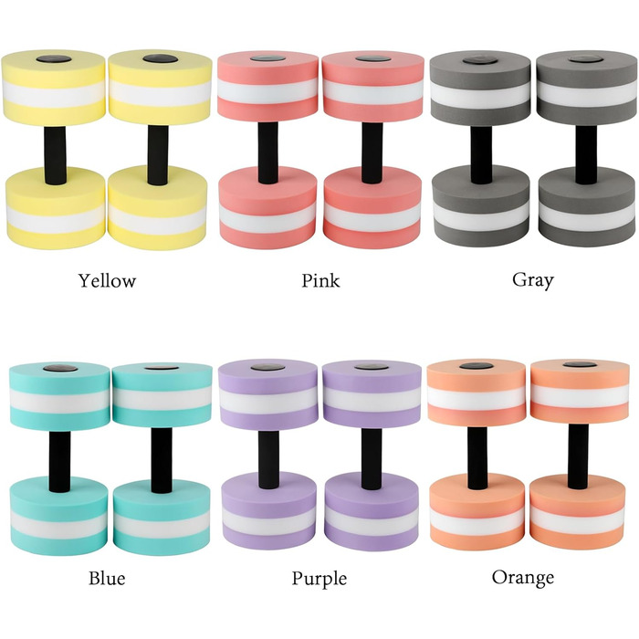 Набір аква-гантелей для фітнесу та аквааеробіки, EVA-піна, для тренувань у басейні