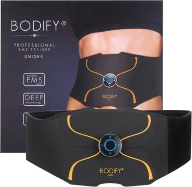 Bodify EMS Тренажер для преса Pro — електростимулятор м'язів живота, оригінал, для чоловіків і жінок, для зміцнення та формування преса
