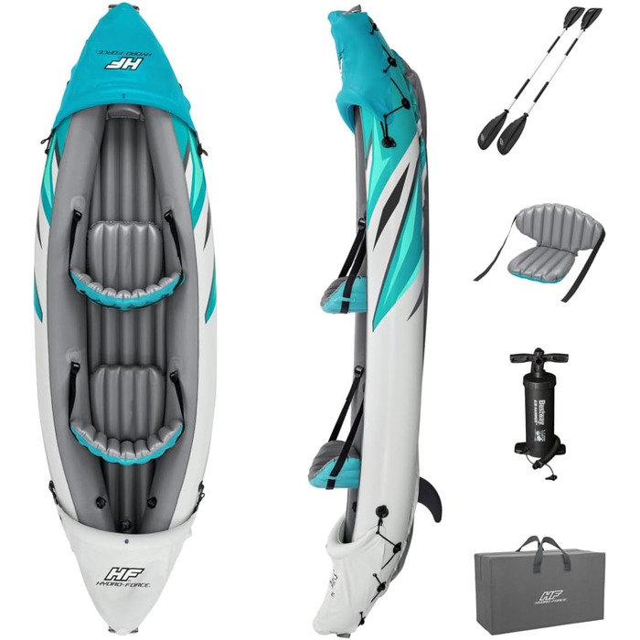 Надувний каяк Bestway Hydro-Force Rapid Elite X2 312×98×44 см, комплект
